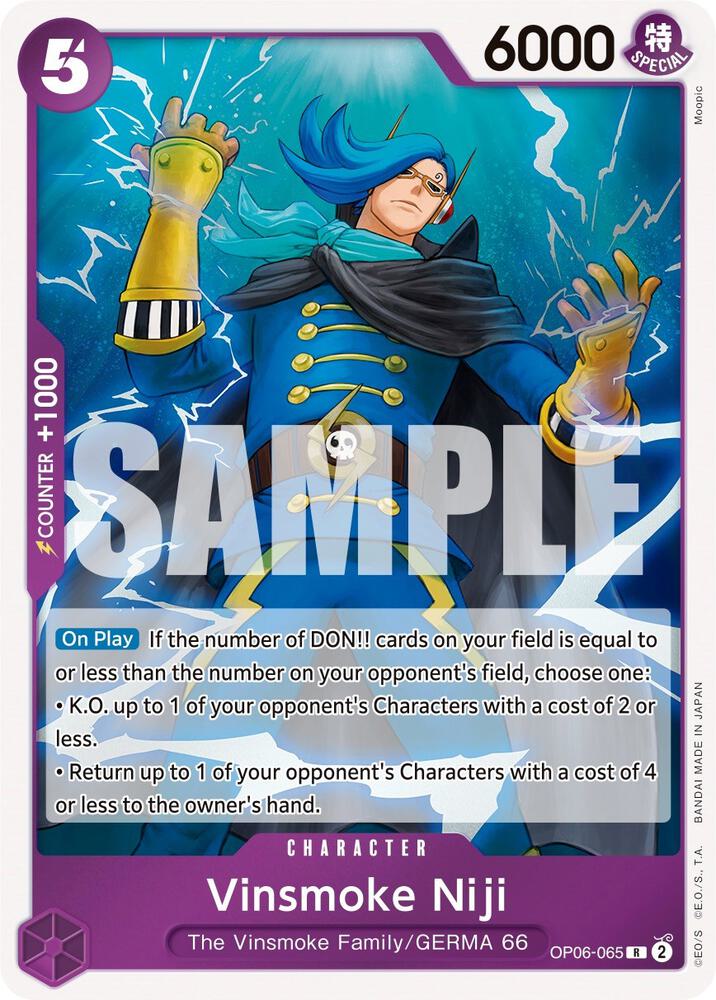 Vinsmoke Niji (065) OP06-065 Rare Wings of the Captain NM