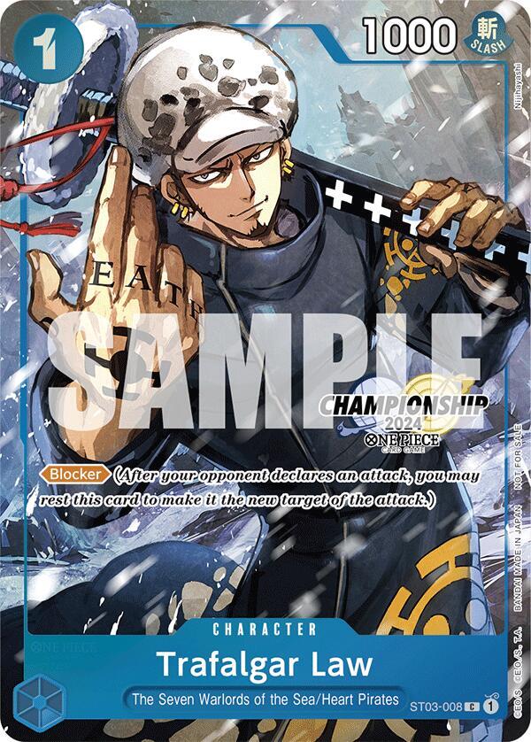 Trafalgar Law - ST03-008 (CS 2024 Event Pack Finalist) ST03-008 One Piece Promotion Cards One Piece NM