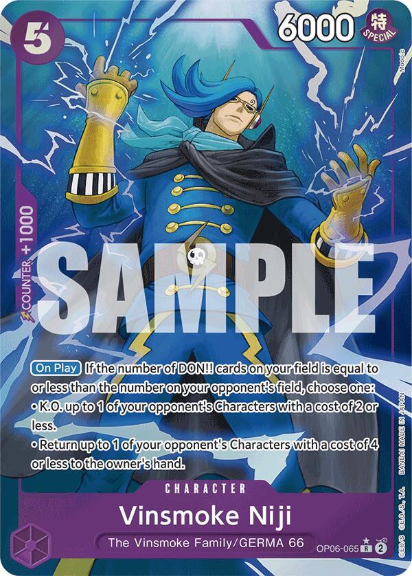 Vinsmoke Niji (OP06-065) (Full Art) OP06-065 Rare Premium Booster -The Best- NM