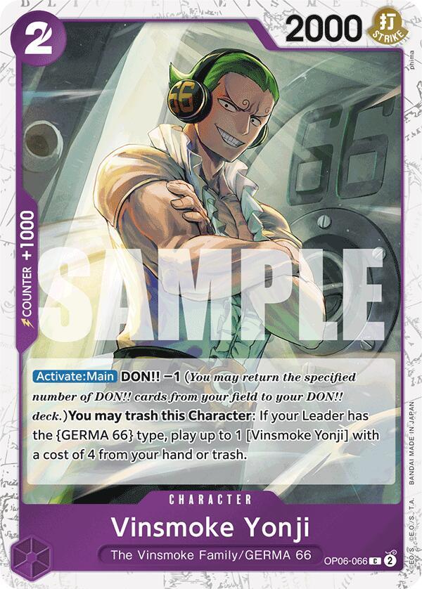 Vinsmoke Yonji (OP06-066) (Jolly Roger Foil) OP06-066 Premium Booster -The Best- NM