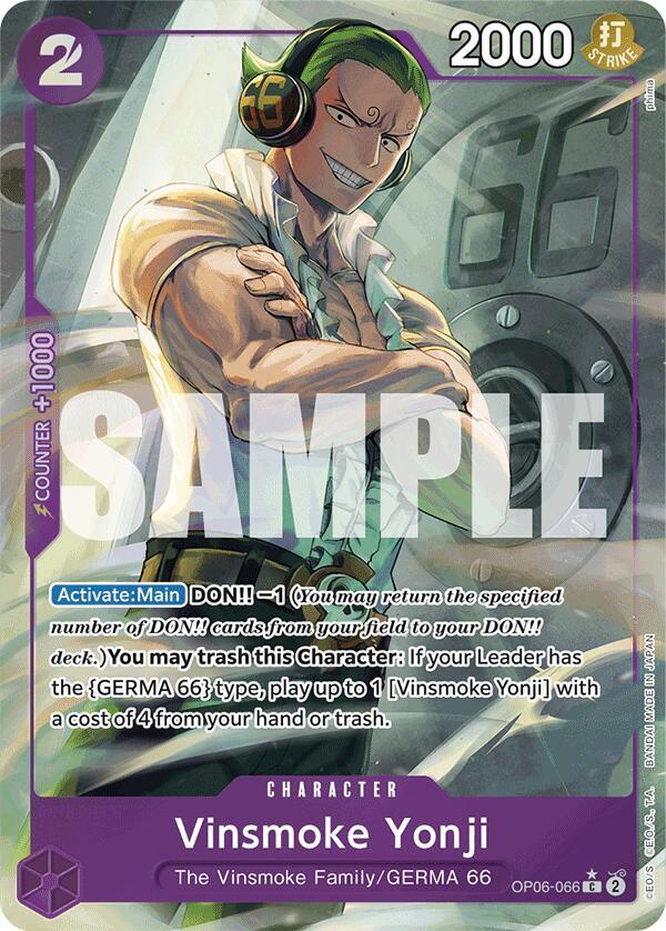 Vinsmoke Yonji (OP06-066) (Full Art) OP06-066 Premium Booster -The Best- NM