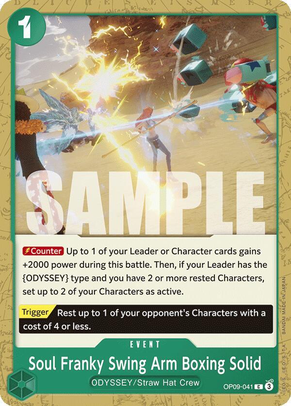 Soul Franky Swing Arm Boxing Solid OP09-041 Common Emperors in the New World NM