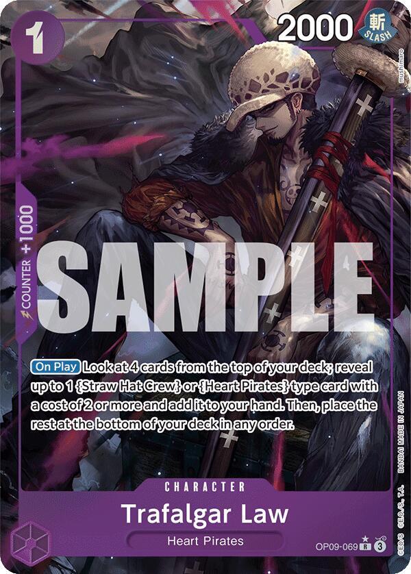 Trafalgar Law (069) (Parallel) OP09-069 Rare Emperors in the New World NM