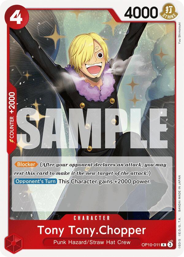 Tony Tony.Chopper (011) OP10-011 Rare Royal Blood NM
