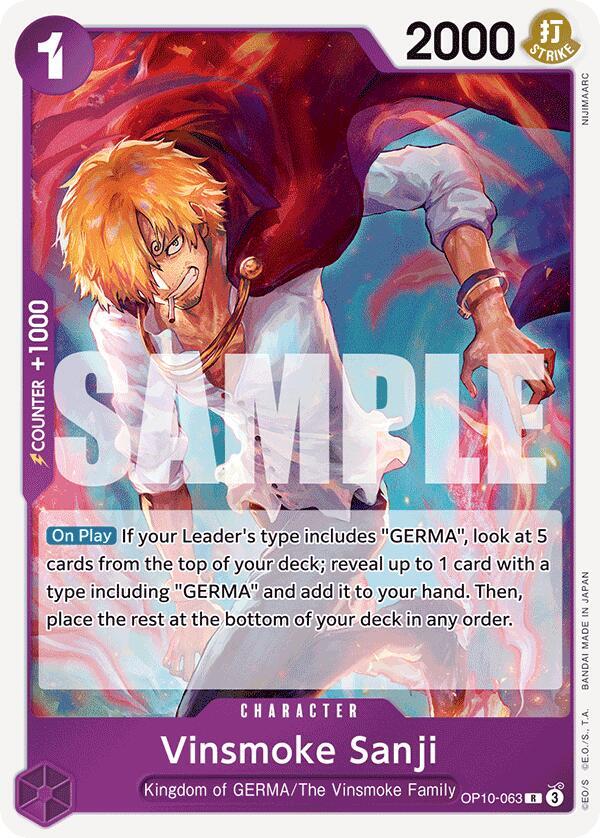 Vinsmoke Sanji OP10-063 Rare Royal Blood NM