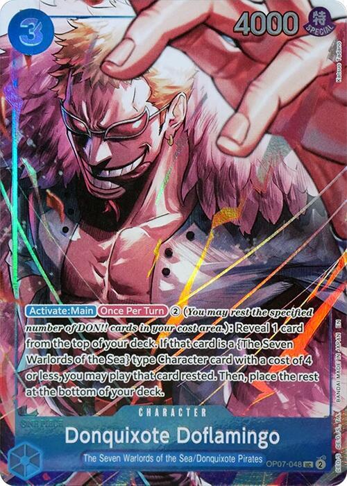 Donquixote Doflamingo (Seven Warlords of the Sea Binder Set) OP07-048 One Piece Promotion Cards One Piece Foil NM