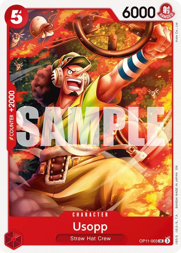 Usopp OP11-003 Uncommon A Fist of Divine Speed NM
