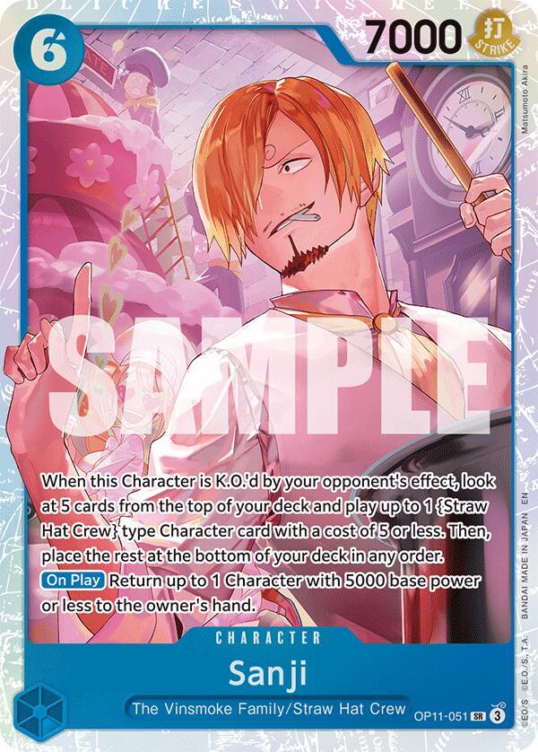 Sanji OP11-051 Super Rare A Fist of Divine Speed NM