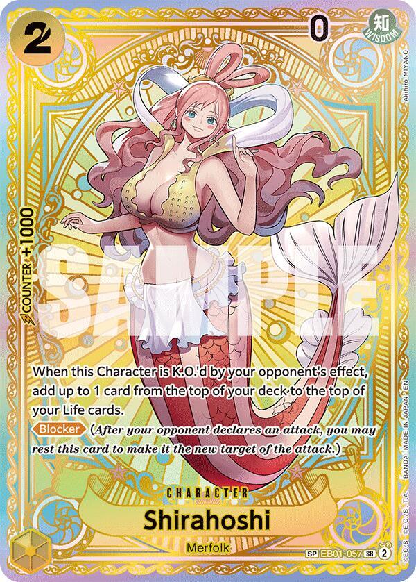 Shirahoshi (SP) EB01-057 Super Rare A Fist of Divine Speed NM