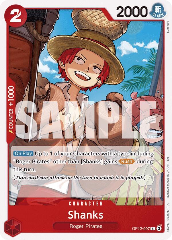 Shanks (007) OP12-007 Common Legacy of the Master NM