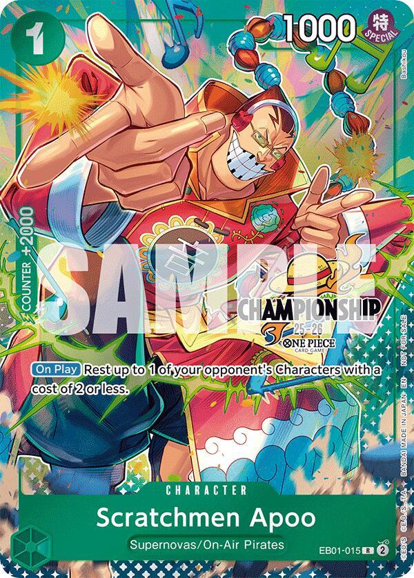 Scratchmen Apoo (CS 25-26 Celebration Pack) EB01-015 One Piece Promotion Cards One Piece NM