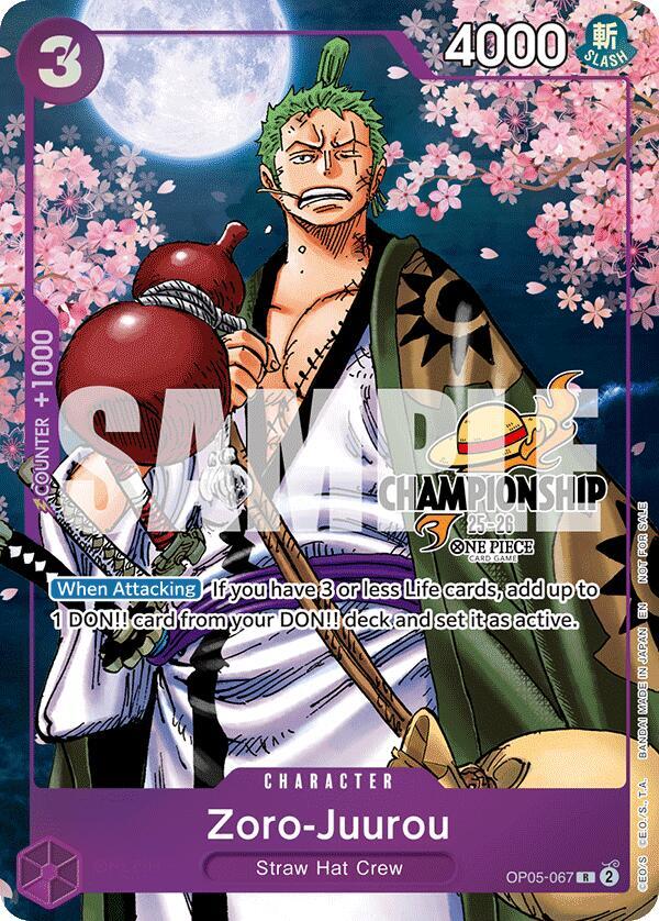 Zoro-Juurou (CS 25-26 Event Pack Finalist Ver.) OP05-067 One Piece Promotion Cards One Piece NM