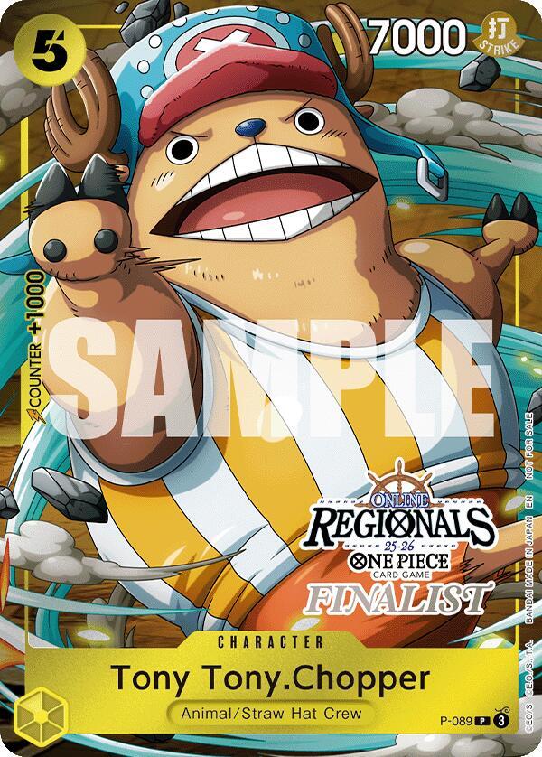Tony Tony.Chopper (Online Regional Finalist Card Set 2025 Vol.2) P-089 One Piece Promotion Cards One Piece NM