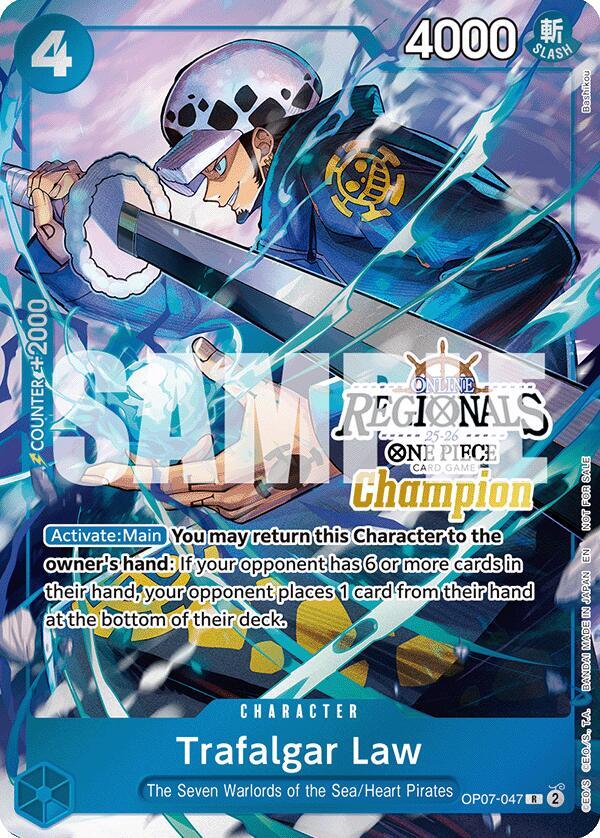 Trafalgar Law (Online Regional Champion Card Set 2025 Vol.2) OP07-047 One Piece Promotion Cards One Piece NM