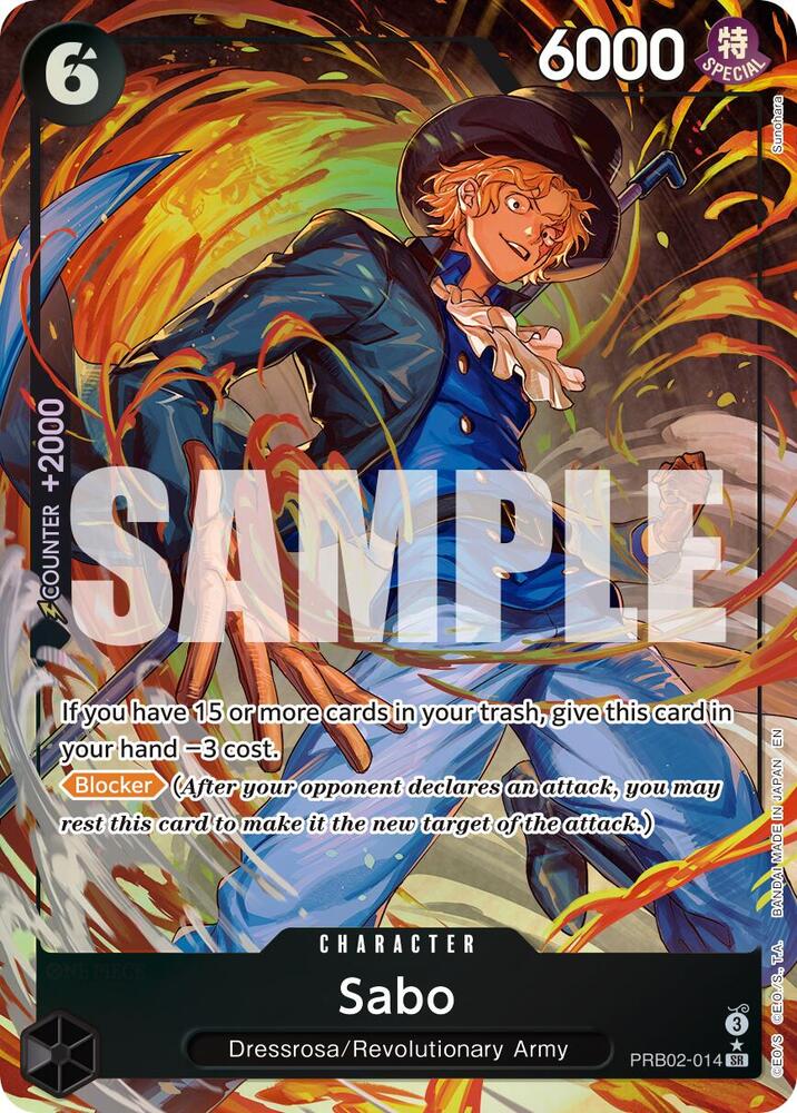Sabo - PRB02-014 (Alternate Art) PRB02-014 Premium Booster -The Best- Vol. 2 NM