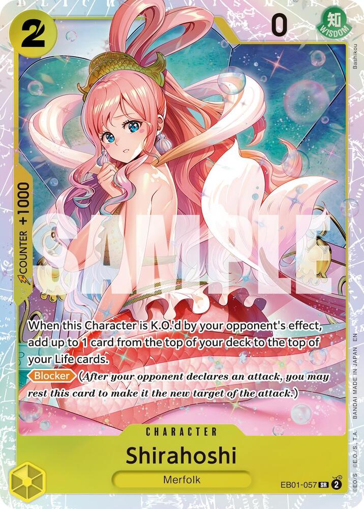 Shirahoshi (Reprint) EB01-057 Super Rare Premium Booster -The Best- Vol. 2 NM