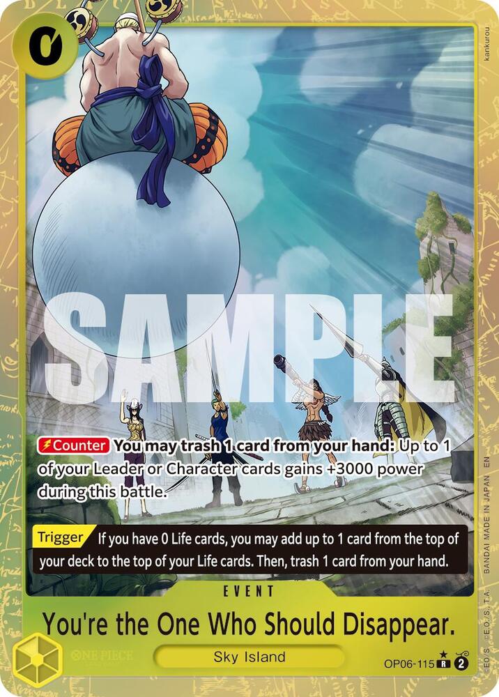 You're the One Who Should Disappear (Alternate Art) OP06-115 Premium Booster -The Best- Vol. 2 NM