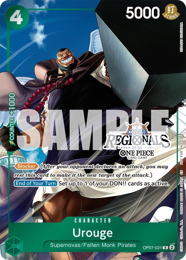 Urouge (Online Regional Participation Pack 2025 Vol.1) OP07-021 One Piece Promotion Cards One Piece NM