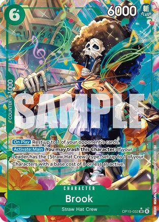 Brook (Alternate Art) OP15-032 Adventure on Kami's Island One Piece NM