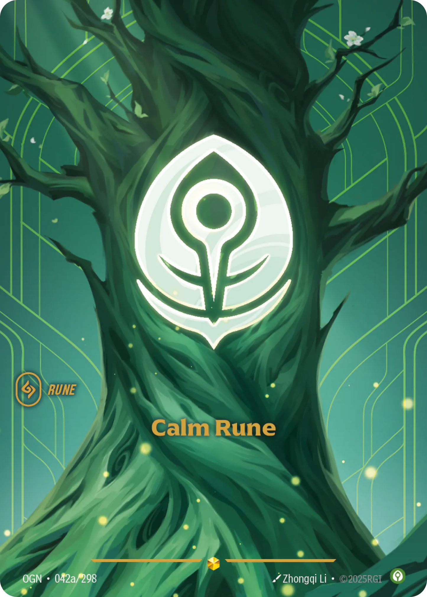 Calm Rune OGN-042A Overnumbered Origin NM