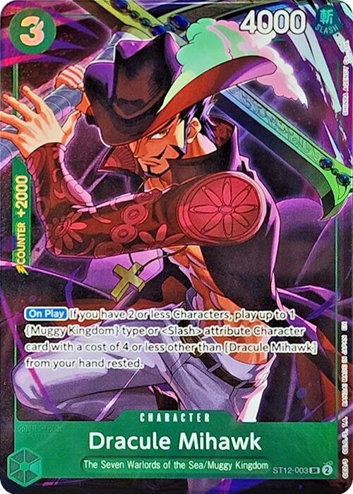 Dracule Mihawk (Illustration Box Vol.4) ST12-003 One Piece Promotion Cards One Piece Foil NM