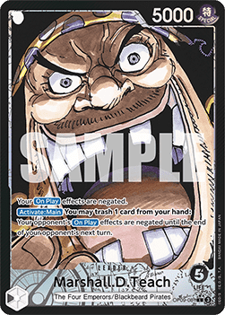 Marshall.D.Teach OP09-081 Parallel L Emperors In The New World One Piece Card