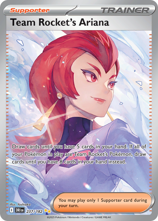Team Rocket's Ariana 237/182 Destined Rivals Pokemon NM
