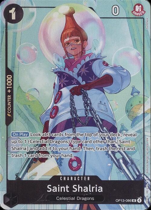 Saint Shalria OP13-086 Uncommon One Piece Promotion Cards One Piece Foil NM