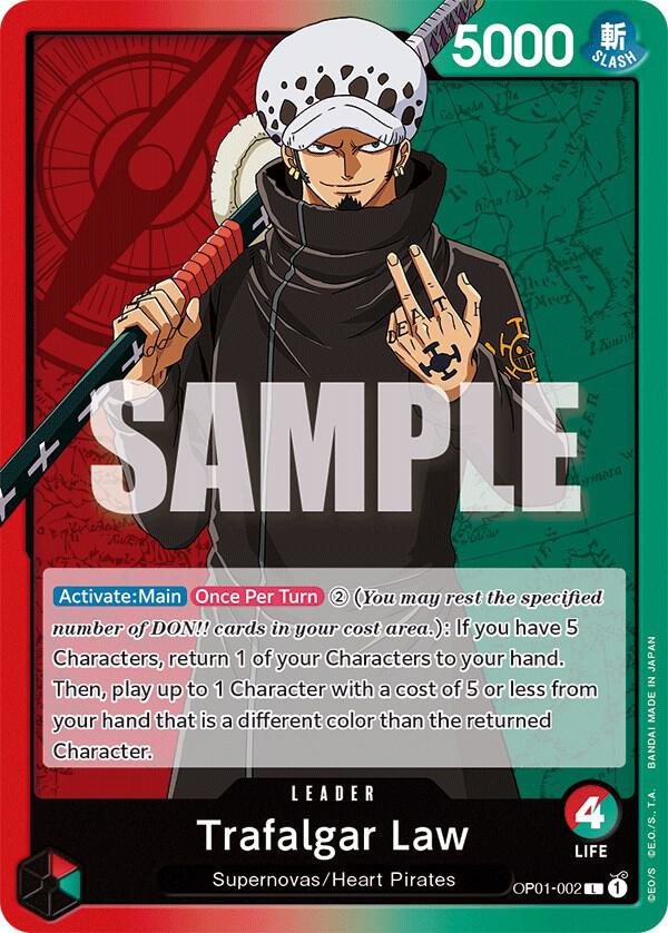 Trafalgar Law (002) OP01-002 Leader Romance Dawn NM