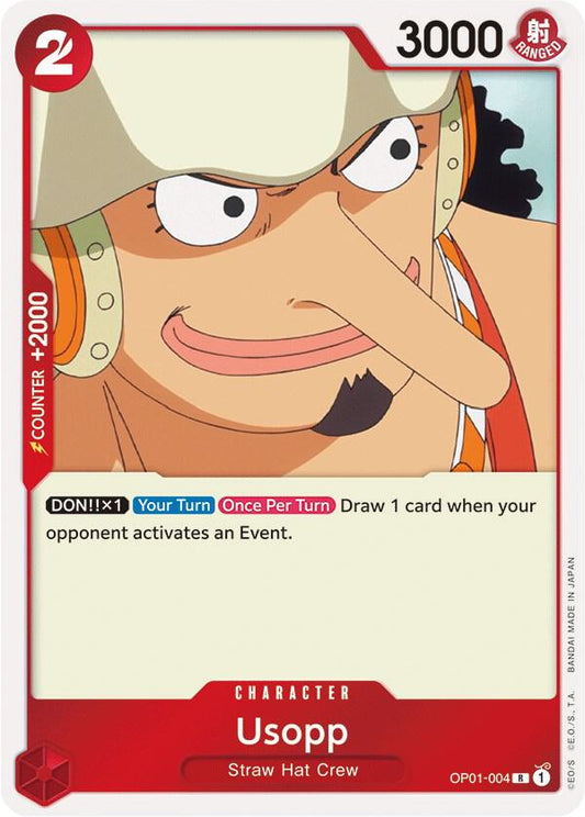 Usopp OP01-004 Rare Romance Dawn NM