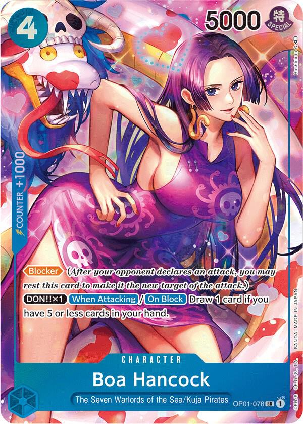 Boa Hancock (Parallel) OP01-078 Super Rare Romance Dawn NM