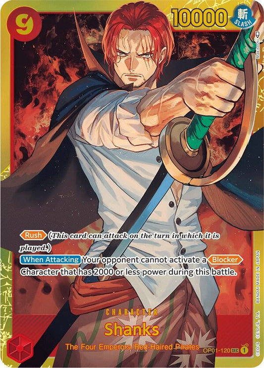 Shanks OP01-120 Secret Rare Romance Dawn NM