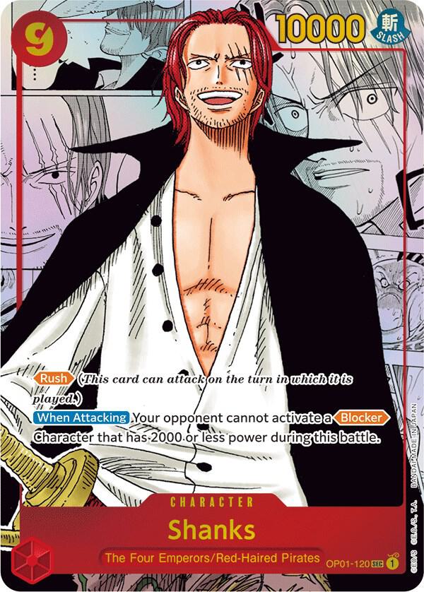 Shanks (Parallel) (Manga) (Alternate Art) OP01-120 Secret Rare Romance Dawn NM