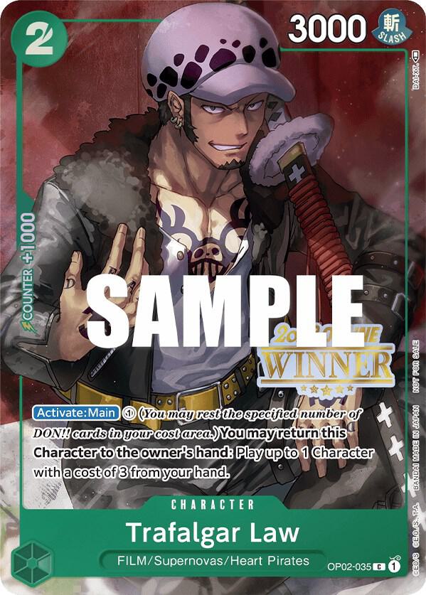 Trafalgar Law (Online Regional 2023) [Winner] OP02-035 One Piece Promotion Cards One Piece NM