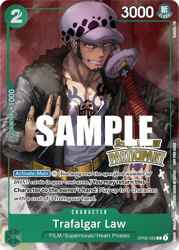 Trafalgar Law (Offline Regional 2023) [Participant] OP02-035 One Piece Promotion Cards One Piece NM
