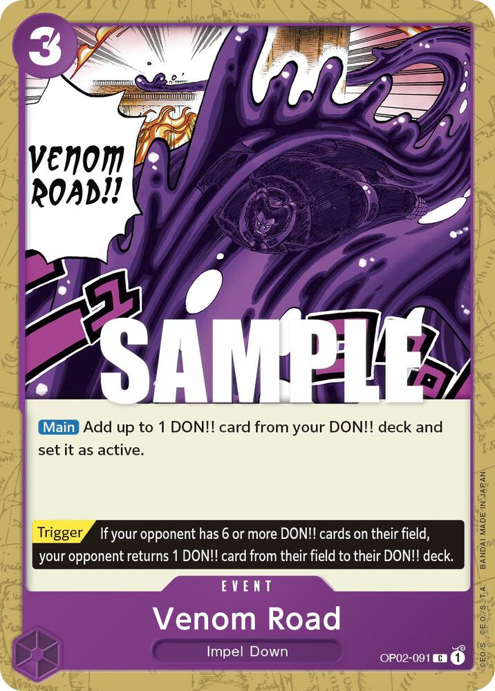 Venom Road OP02-091 Common Paramount War NM