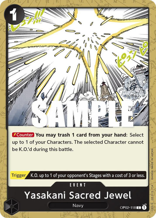 Yasakani Sacred Jewel OP02-118 Common Paramount War NM