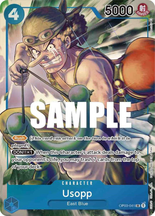 Usopp (Alternate Art) OP03-041 Super Rare Pillars of Strength NM