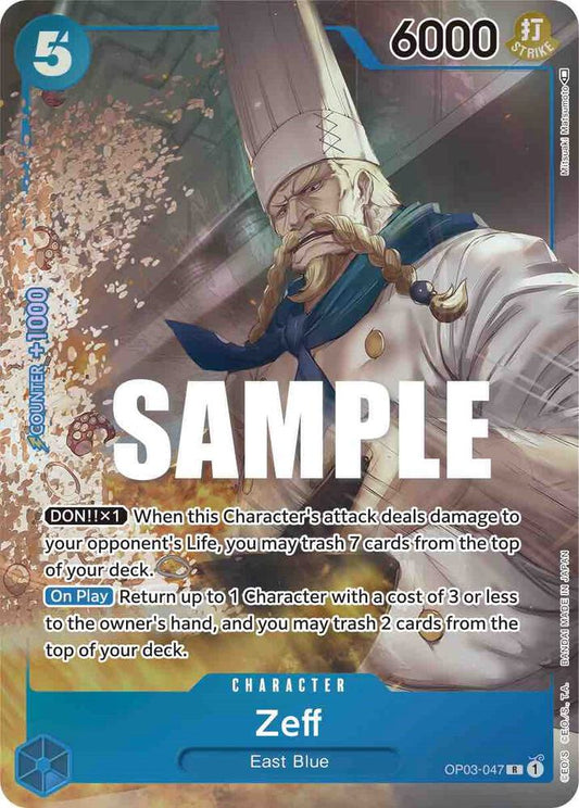 Zeff (Alternate Art) OP03-047 Rare Pillars of Strength NM