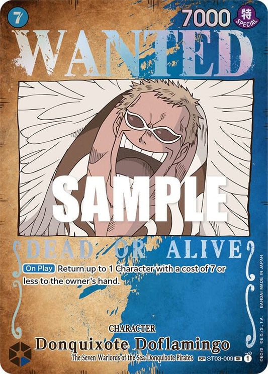 Donquixote Doflamingo (Wanted Poster) ST03-009 Super Rare Pillars of Strength NM