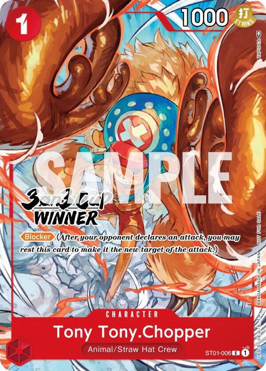 Tony Tony.Chopper (3-on-3 Cup) [Winner] ST01-006 One Piece Promotion Cards One Piece NM