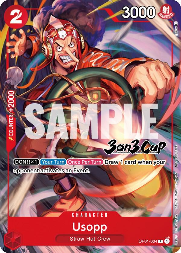 Usopp (3-on-3 Cup) [Participant] OP01-004 One Piece Promotion Cards One Piece NM
