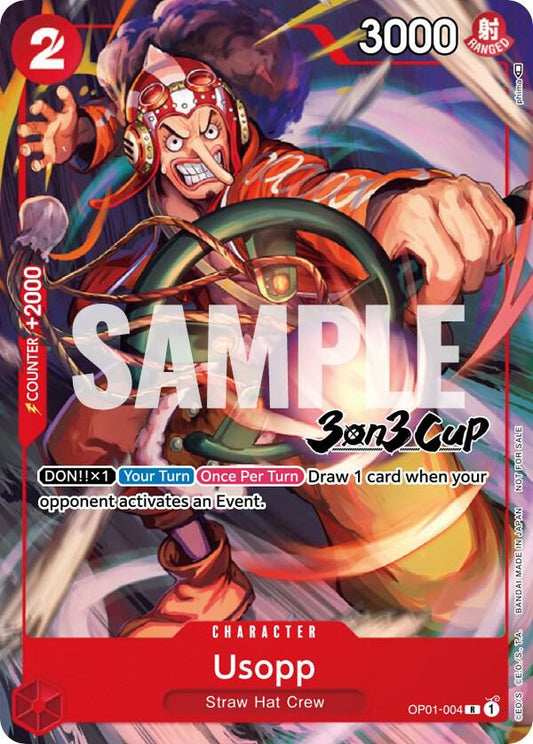Usopp (3-on-3 Cup) [Participant] OP01-004 One Piece Promotion Cards One Piece NM