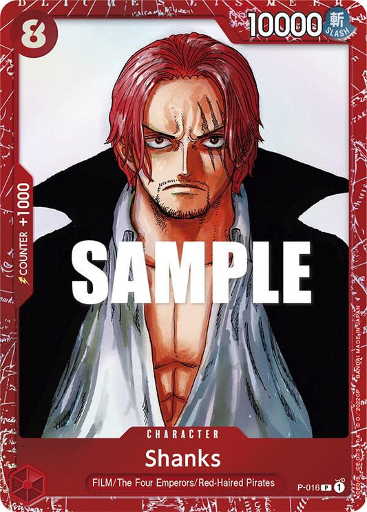 Shanks (Premium Card Collection -ONE PIECE FILM RED Edition-) P-016 One Piece Promotion Cards One Piece NM