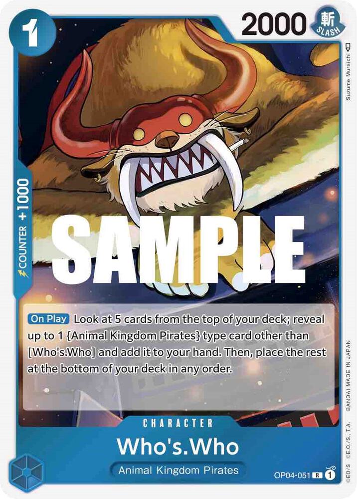 Who's.Who OP04-051 Rare Kingdoms of Intrigue NM