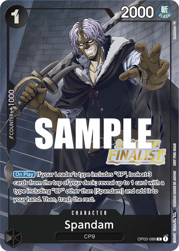 Spandam (Online Regional 2023) [Finalist] OP03-086 One Piece Promotion Cards One Piece NM