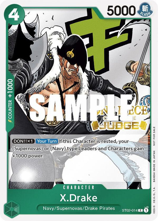 X.Drake (Judge Pack Vol. 2) ST02-014 One Piece Promotion Cards One Piece NM