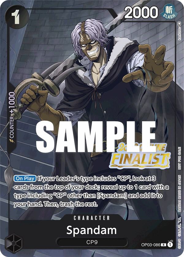 Spandam (Offline Regional 2023) [Finalist] OP03-086 One Piece Promotion Cards One Piece NM