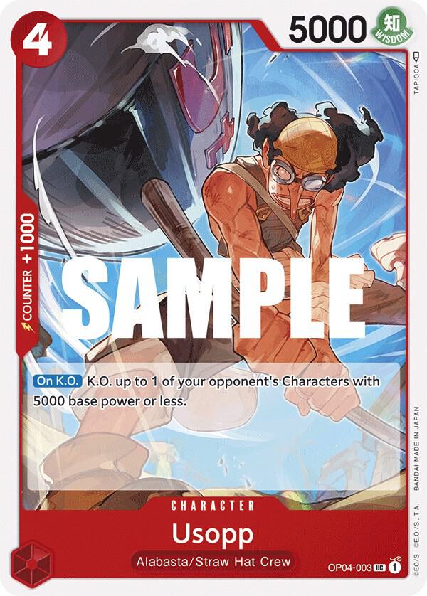 Usopp OP04-003 Uncommon Kingdoms of Intrigue NM
