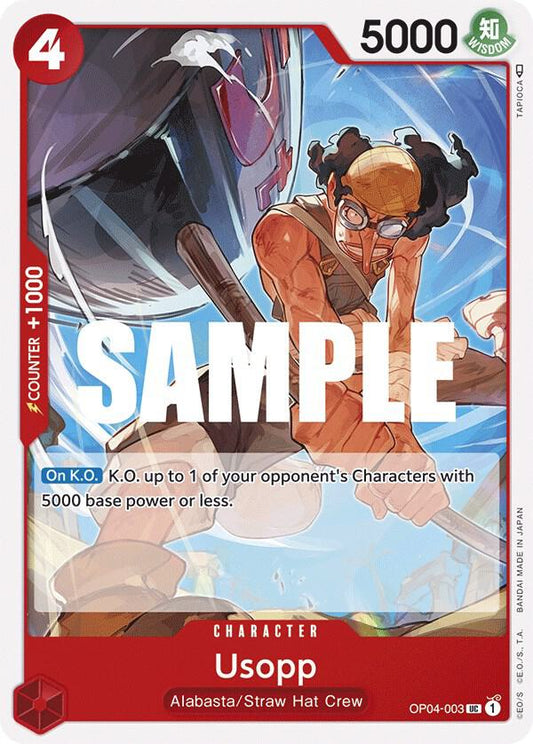 Usopp OP04-003 Uncommon Kingdoms of Intrigue NM